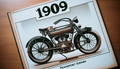 1909 Harley-Davidson V-Twin — Vintage Transport History Art Print – Digital Download