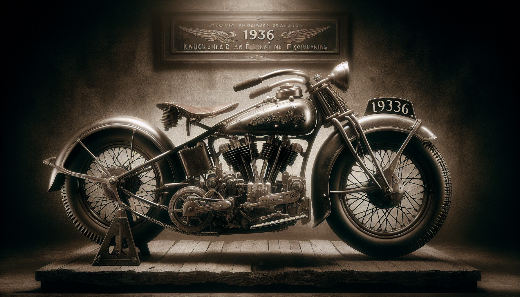 Harley Davidson - 1936 Knucklehead Engine Motorcycle