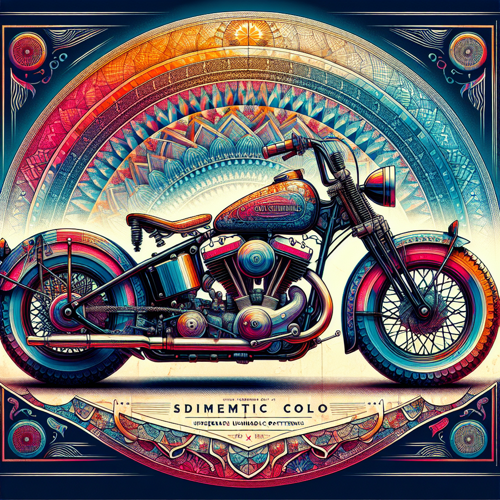 Harley-Davidson 1957 XL Sportster – Mandala Art Print