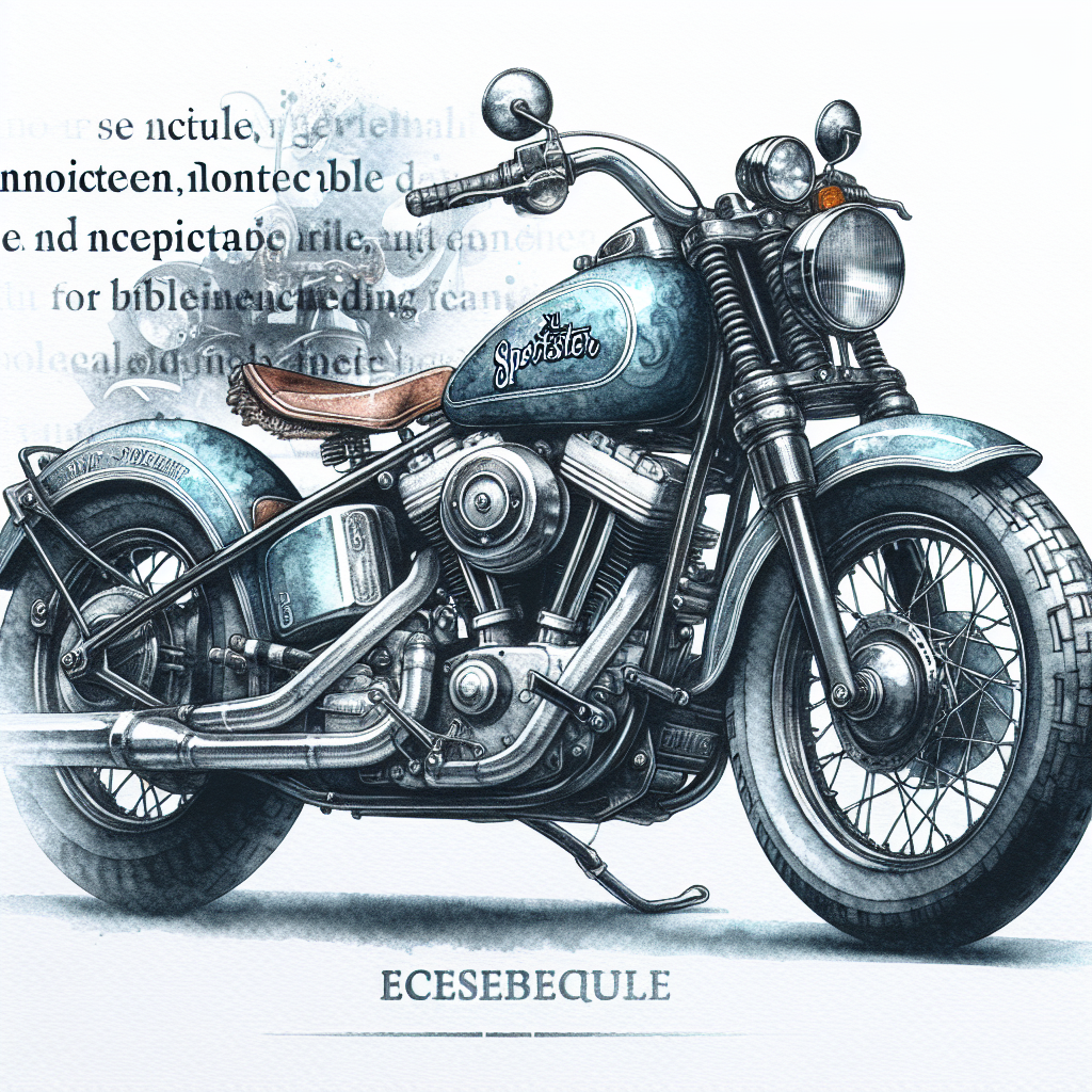Harley-Davidson 1957 XL Sportster – Sketch & Watercolor Art Print