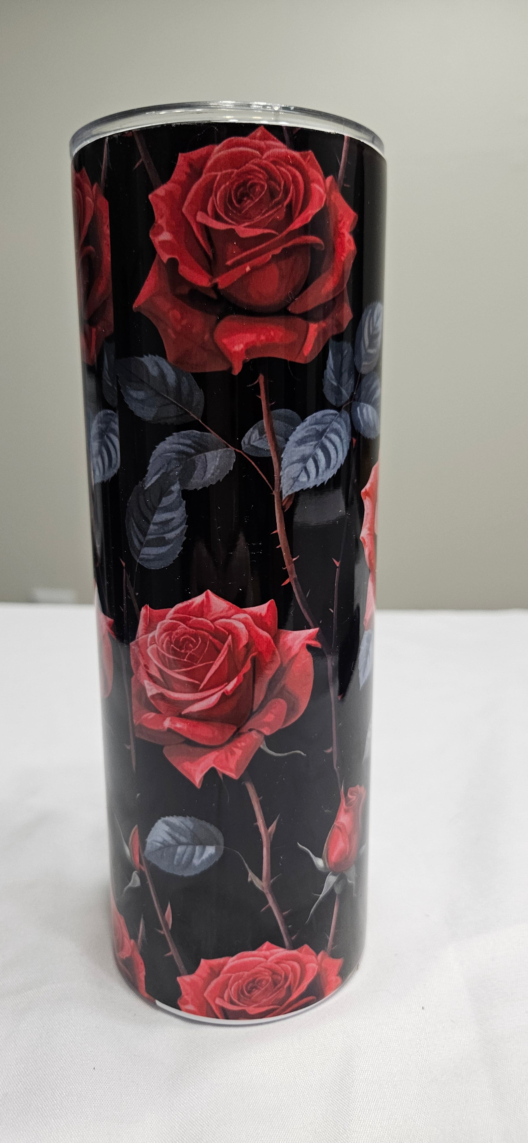 Midnight Roses 20oz Tumbler — Handmade One of a Kind