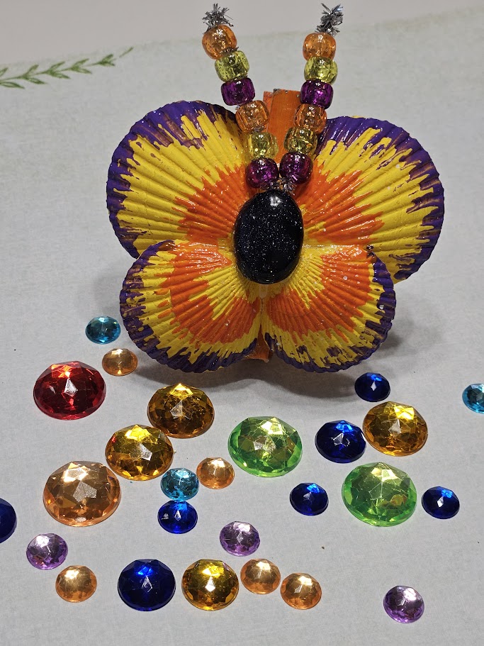 Galaxy Shell Butterfly — Handmade Seashell Art