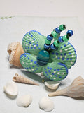 Sea Glass Shell Butterfly — Handmade Seashell Art