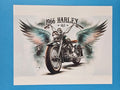 1966 Harley with Angel Wings — Motorcycle Framed Print