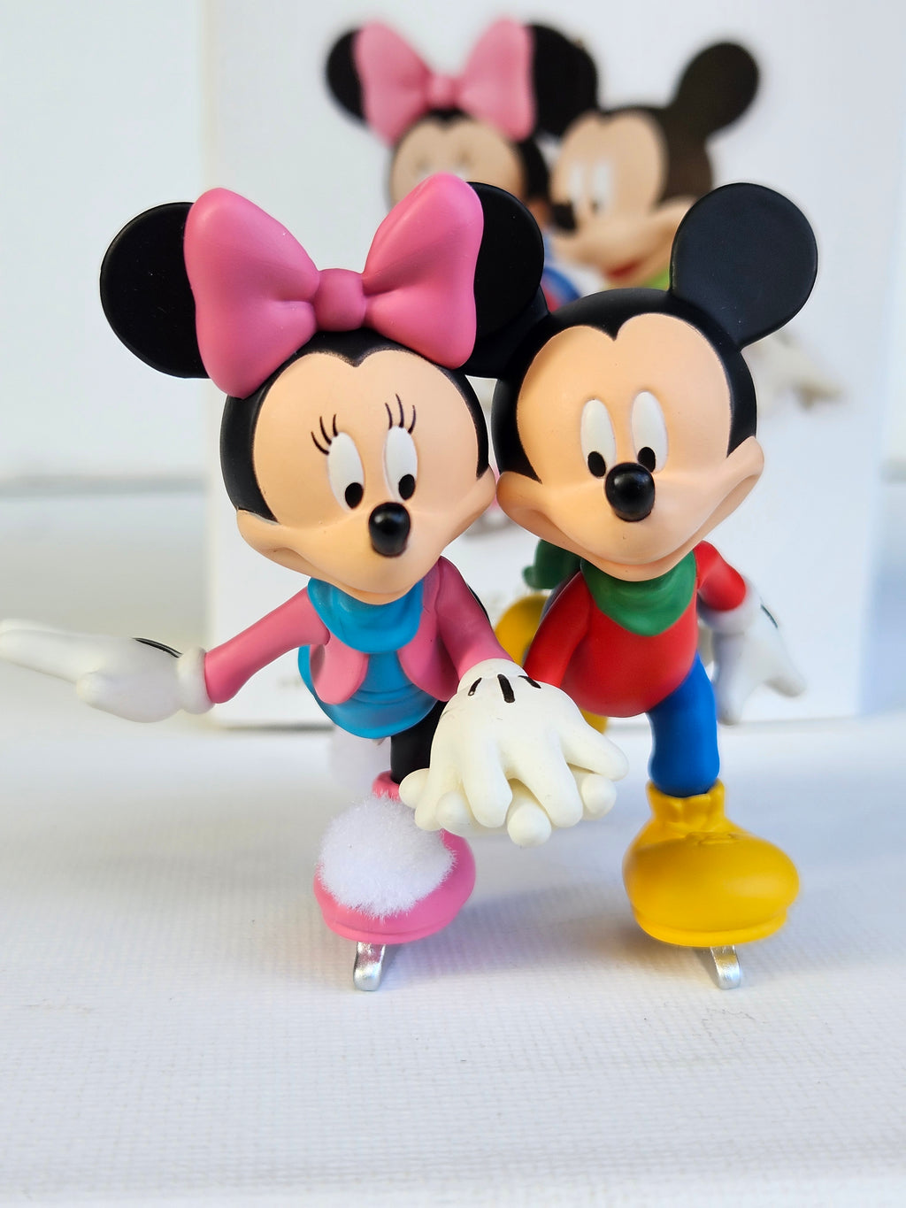 Christmas in May – Hallmark Keepsake Ornament Skating Side by Side Mickey and Minnie (2010) New in Box