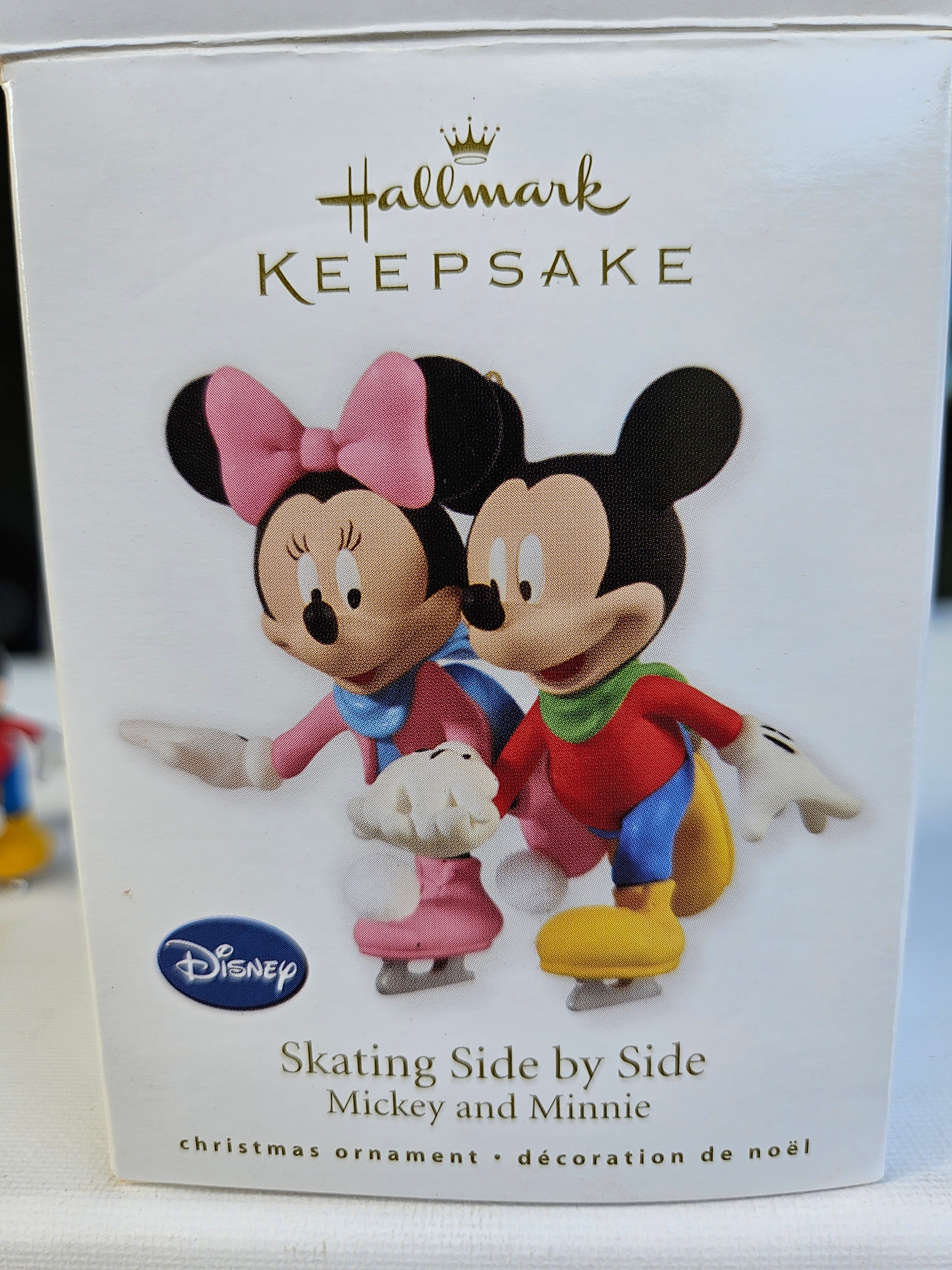 Christmas in May – Hallmark Keepsake Ornament Skating Side by Side Mickey and Minnie (2010) New in Box