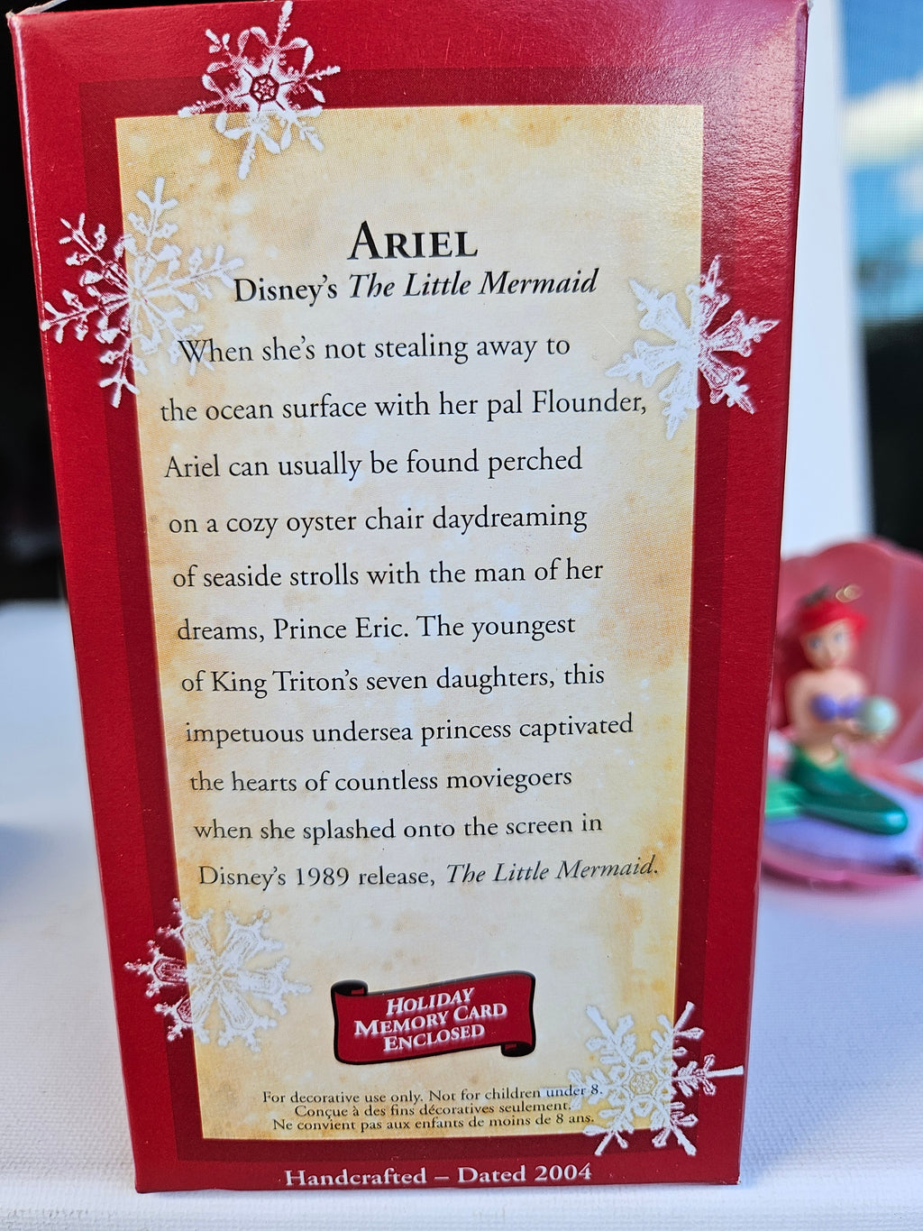 Christmas in May – Hallmark Keepsake Ornament Ariel The Little Mermaid (2004) New in Box