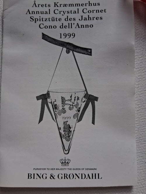 1999 Royal Copenhagen & Bing & Grøndahl Crystal Cornet