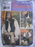 Simplicity 4923 – Adult Pirate Costume Pattern (Sizes XS–M)