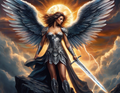 Angel of Divine Light — AI Art Print