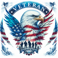 Patriotic Image honoring Veterans - American Eagle