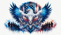 Veteran Print - Detailed Print of 3 American Eagles