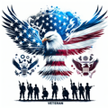 Veteran Print – Three American Eagle Tribute