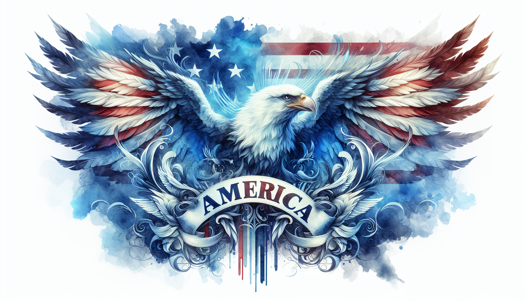 Veteran Print – America The Beautiful as Eagle’s Wings