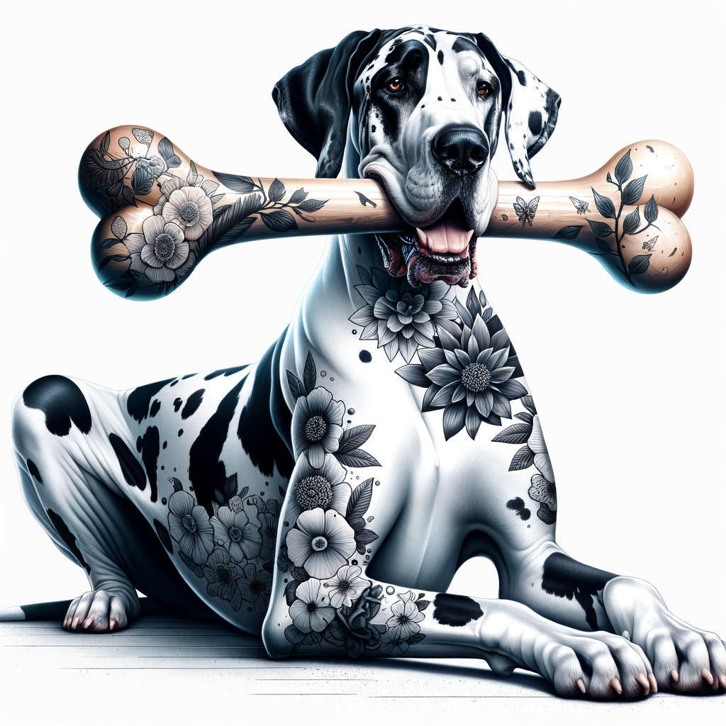 Tattooed Great Dane
