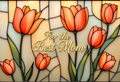 MOM – Orange Tulips Digital Art Print