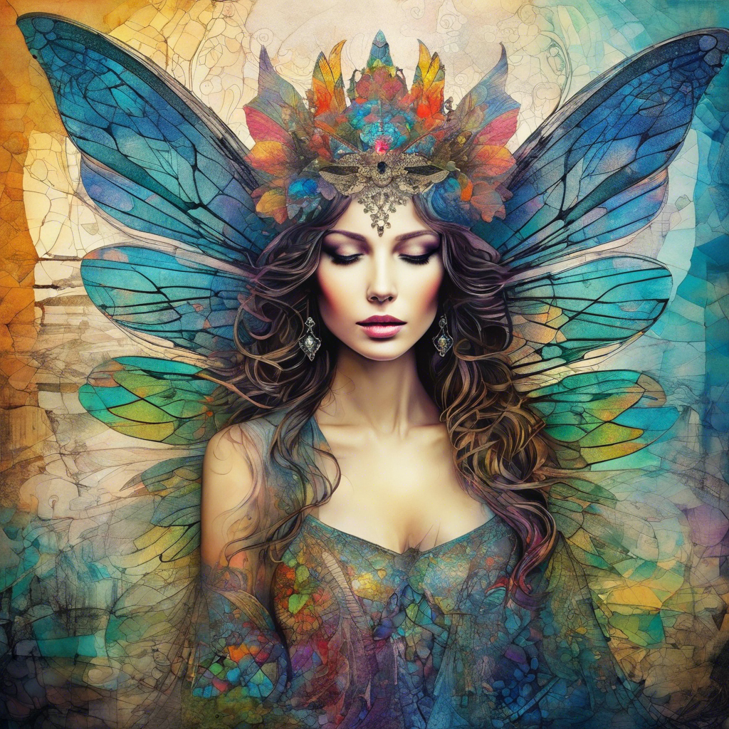 Fairy Queen in Bloom — AI Art Print