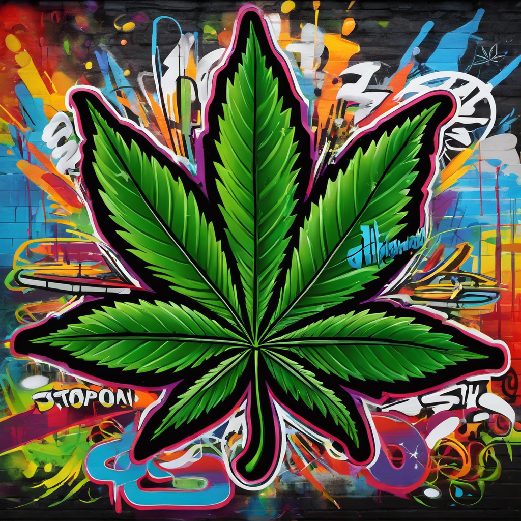 Weed 'N Graffiti — AI Art Print