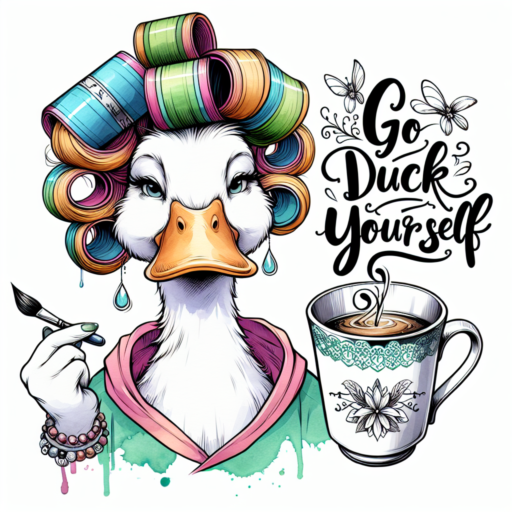 Go Duck Yourself – Funny Mother’s Day Digital Art Print