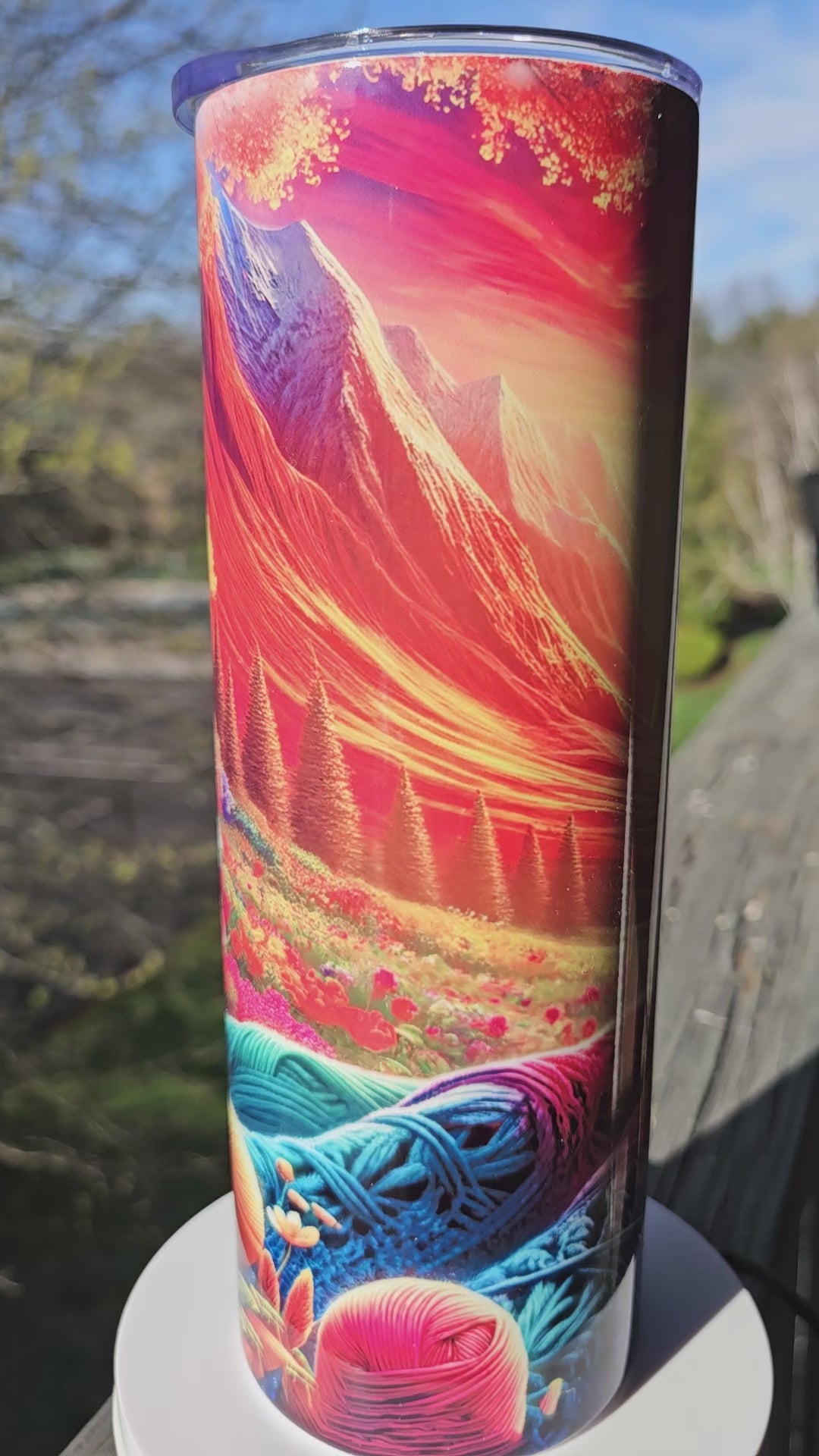 Canyon Sunrise 20oz Tumbler — Handmade One of a Kind