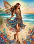 Tropical Beach Fairy — AI Art Print